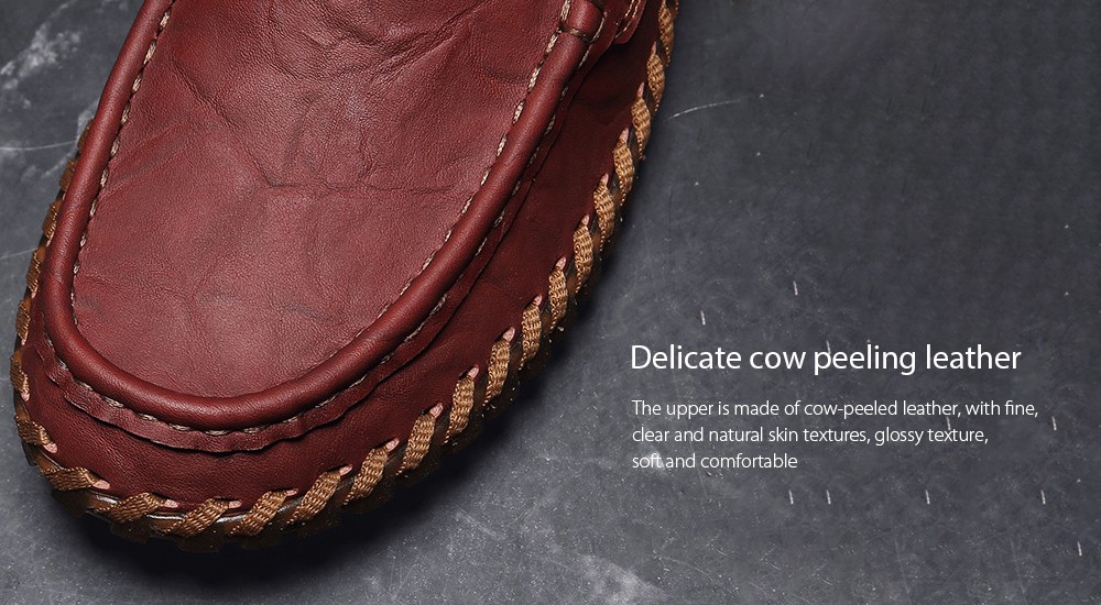 Spring and Autumn Large Size Men's Soft Leather Casual Shoes Delicate cow peeling leather Spring and Autumn Large Size Men's Soft Leather Casual Shoes Delicate cow peeling leather