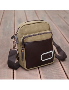 Vintage Canvas Large Capacity Shoulder Bag Crossbody Bag For Men
