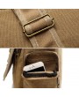 Vintage Casual Canvas Large Capacity Multi-pocket Crossbody Bag For Men