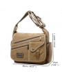 Vintage Casual Canvas Large Capacity Multi-pocket Crossbody Bag For Men