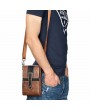 Vintage Multi-functional 6 Inch Phone Bag Waist Bag Multi-pocket Crossbody Bag For Men