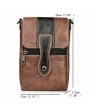 Vintage Multi-functional 6 Inch Phone Bag Waist Bag Multi-pocket Crossbody Bag For Men