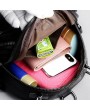 Women PU Leather Mini Backpack Diagonal Multi-function Bag